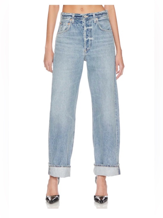 Citizens Of Humanity Denim - C of H Ayla Cuffed Baggy Jeans in Skylight NWT 0740/0765